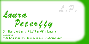 laura peterffy business card